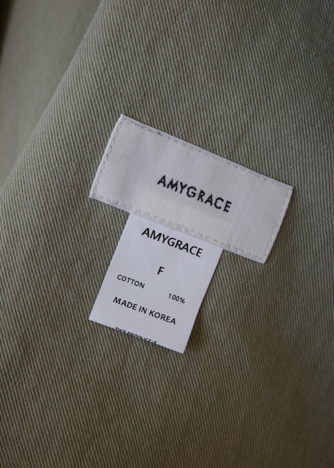 Amygrace - Korean Women Fashion - #momslook - French Cotton Work Jacket - 3