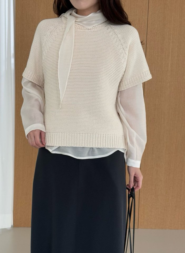Amygrace - Korean Women Fashion - #romanticstyle - Free Tie Blouse - 3
