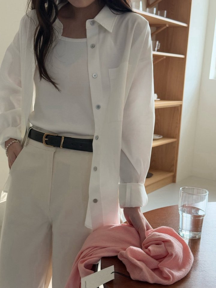 Amygrace - Korean Women Fashion - #shopsmall - Lace Pocket Shirt - 7
