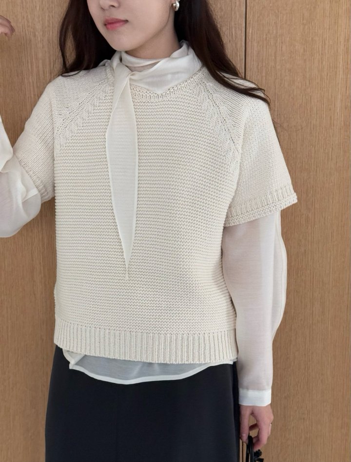 Amygrace - Korean Women Fashion - #thatsdarling - Free Tie Blouse - 5