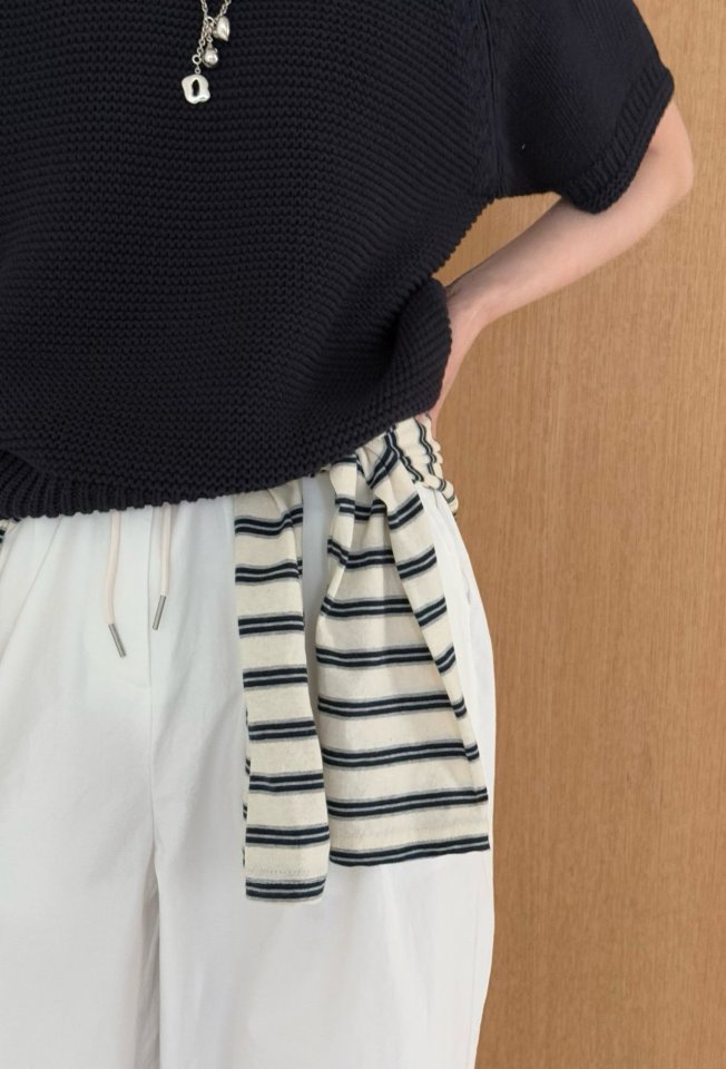 Amygrace - Korean Women Fashion - #thelittlethings - Seven Stripe Tee - 8