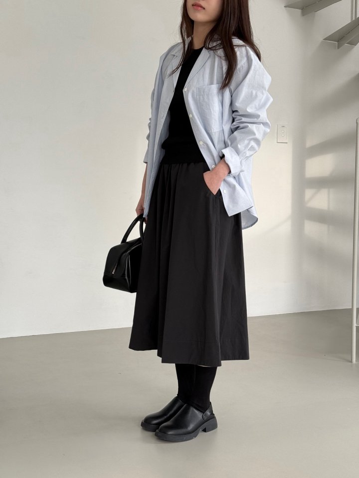 Amygrace - Korean Women Fashion - #vintageinspired - Diaen Banding Hule Skirt - 8