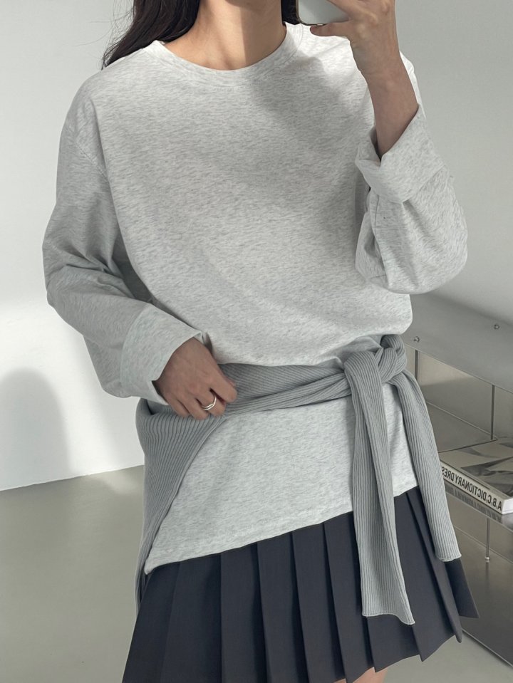 Amygrace - Korean Women Fashion - #womensfashion - Bon Jour Loosefit Tee - 2