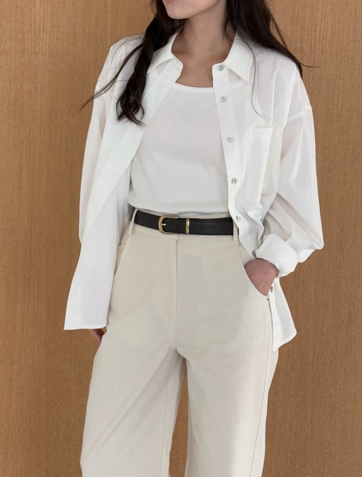 Amygrace - Korean Women Fashion - #womensfashion - Lace Pocket Shirt