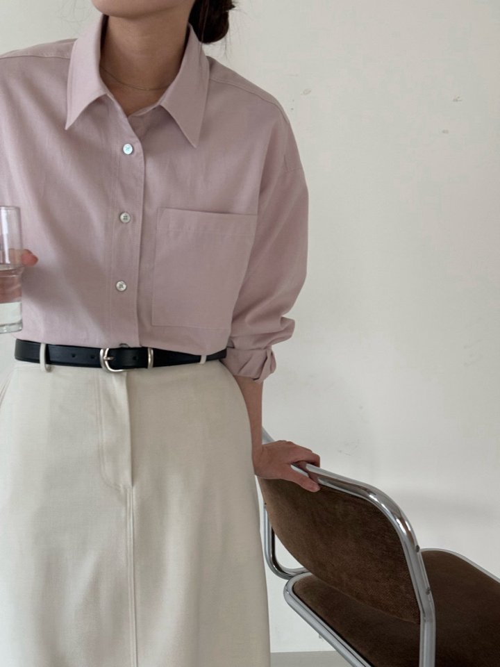 Amygrace - Korean Women Fashion - #womensfashion - Lace Pocket Shirt - 11