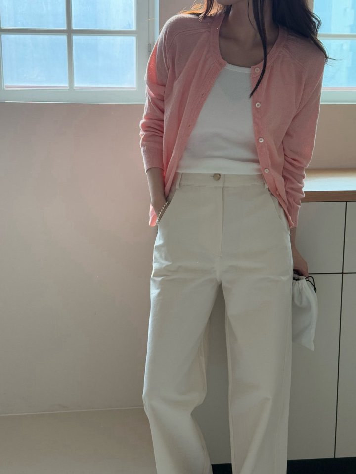 Amygrace - Korean Women Fashion - #womensfashion - Center Cotton Banding Pants - 11