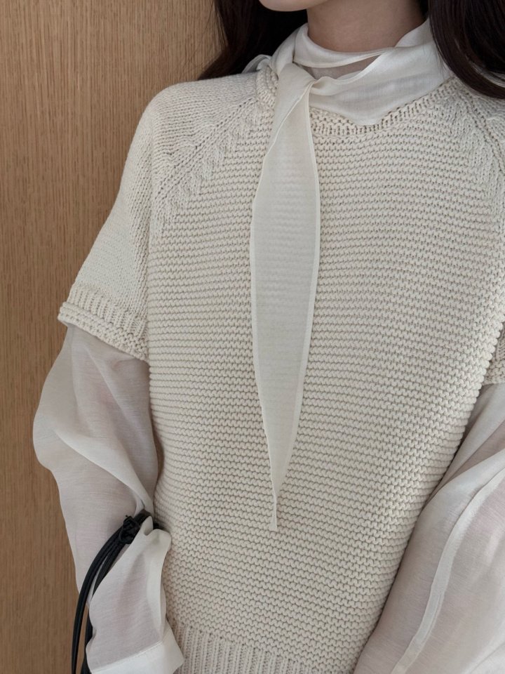 Amygrace - Korean Women Fashion - #womensfashion - Free Tie Blouse - 8