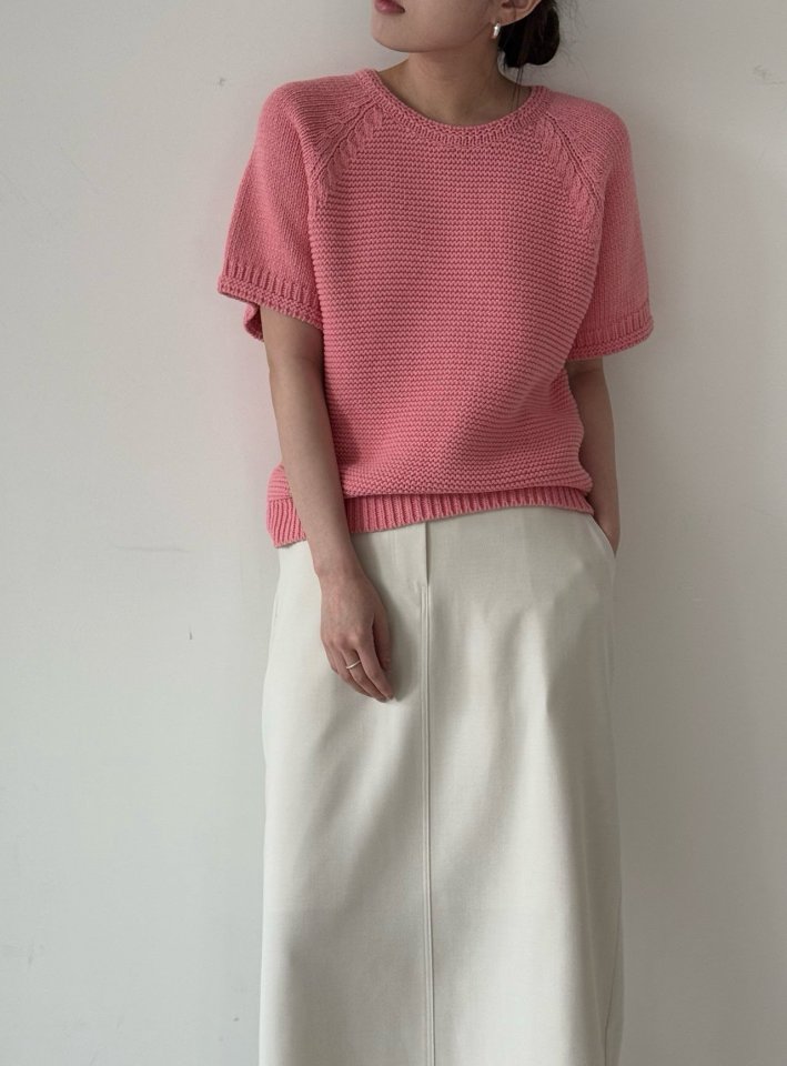 Amygrace - Korean Women Fashion - #womensfashion - Evener Cotton Short Sleeved Knit Top - 9