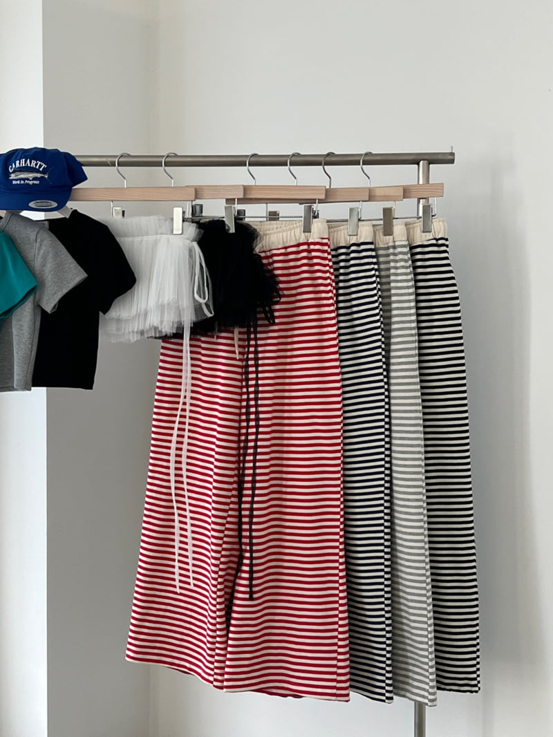 Another Avenue - Korean Women Fashion - #momslook - Stripe Button Pants - 11