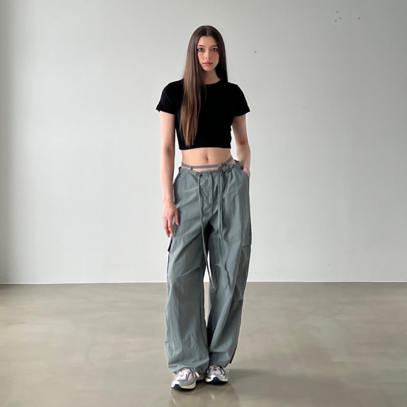 Another Avenue - Korean Women Fashion - #pursuepretty - Maron Rib Crop Tee - 2