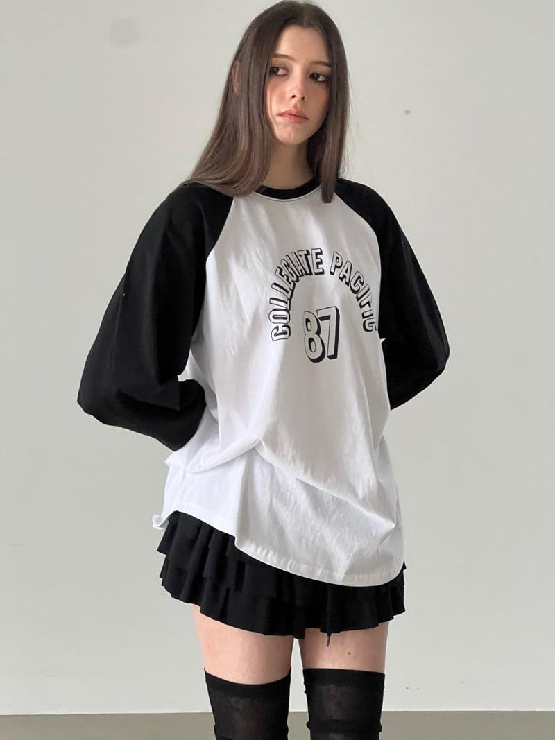 Another Avenue - Korean Women Fashion - #romanticstyle - Percy Raglan Tee - 5