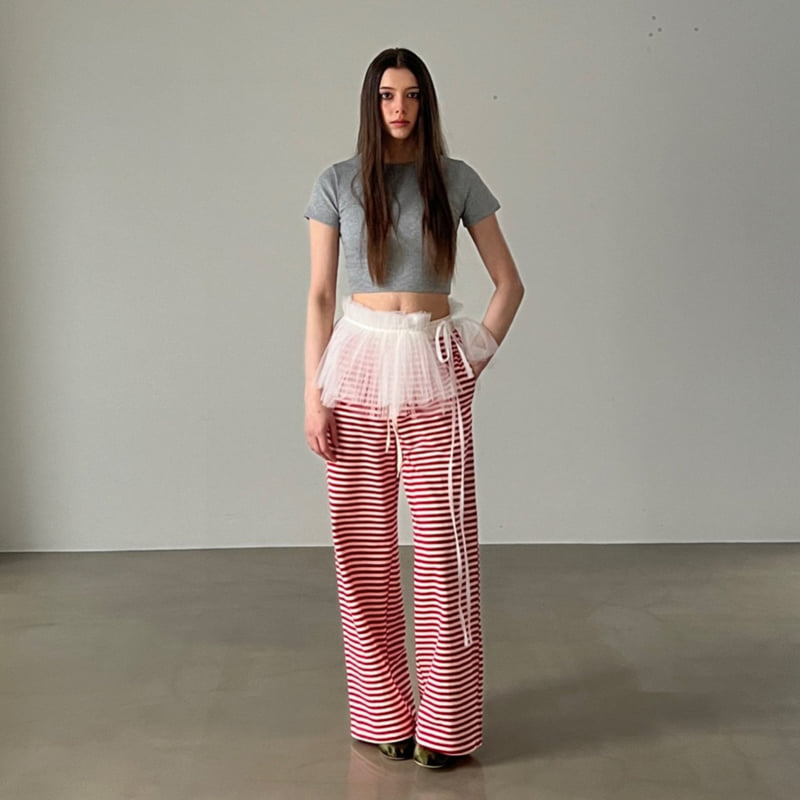 Another Avenue - Korean Women Fashion - #shopsmall - Maron Rib Crop Tee - 5