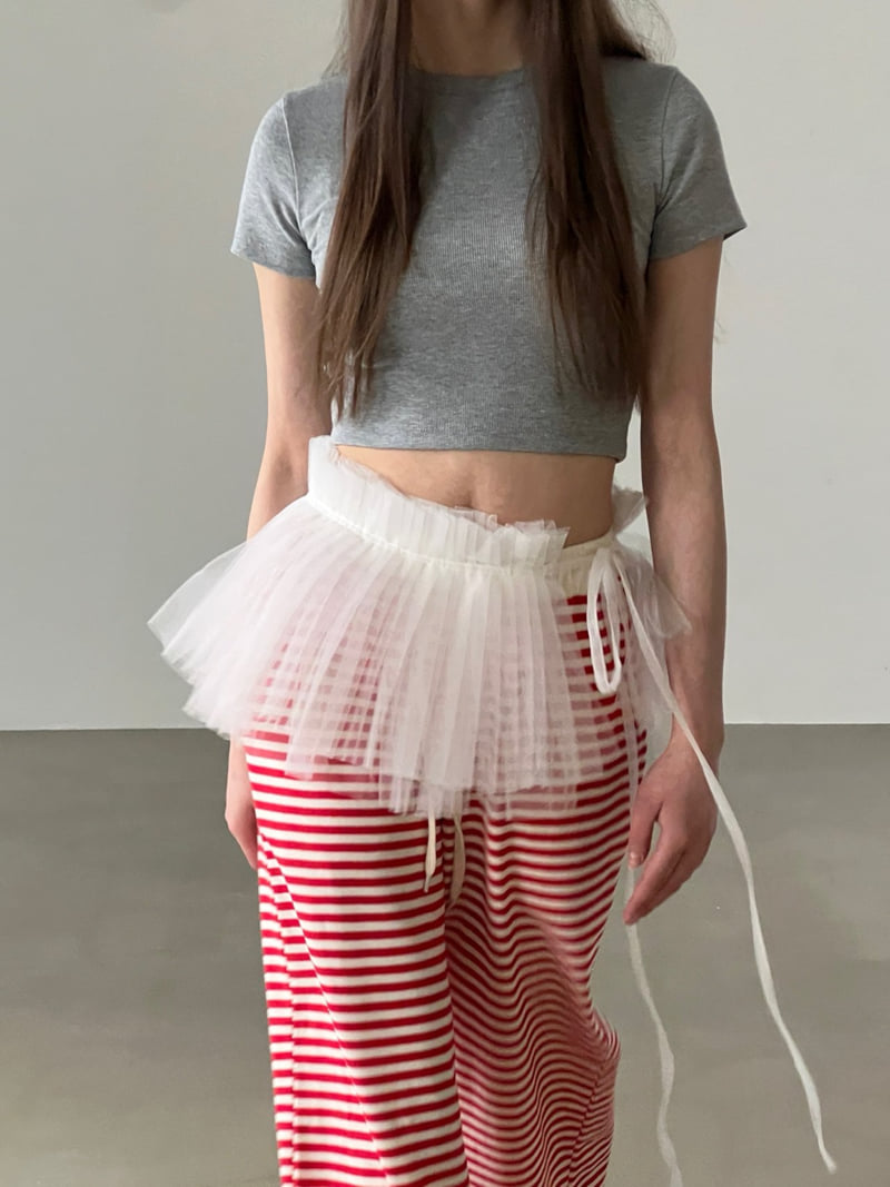 Another Avenue - Korean Women Fashion - #thatsdarling - Maron Rib Crop Tee - 6