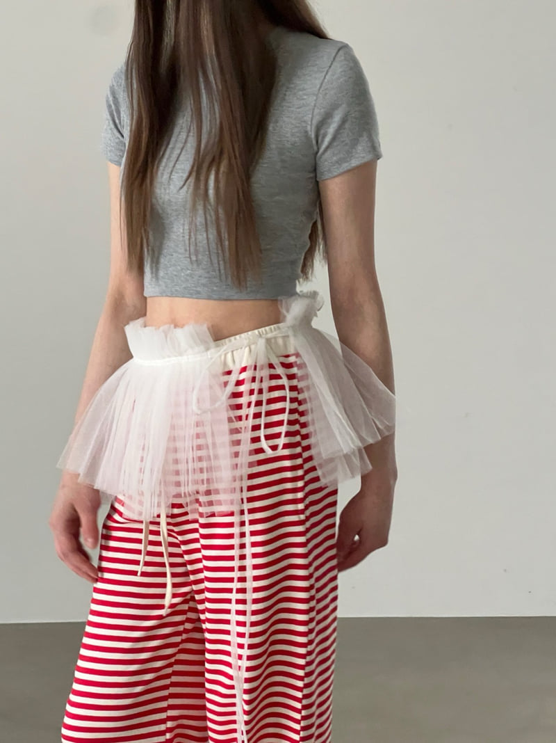 Another Avenue - Korean Women Fashion - #womensfashion - Stripe Button Pants - 6