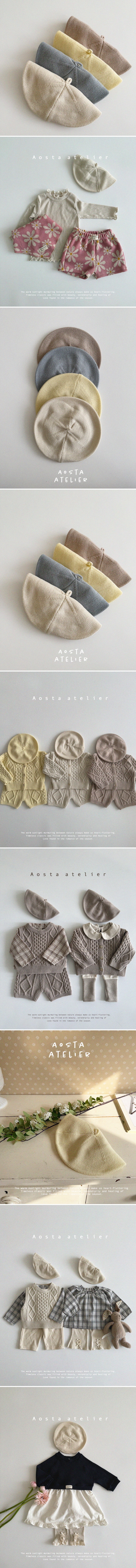 Aosta - Korean Baby Fashion - #babyootd - Knit Beret - 2