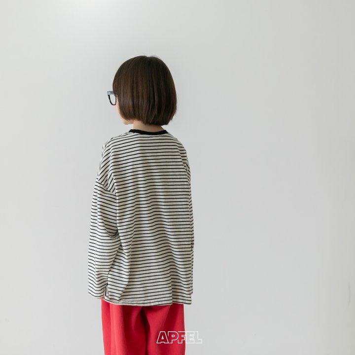 Apfel - Korean Children Fashion - #childrensboutique - Bjanko Stripe Tee - 6