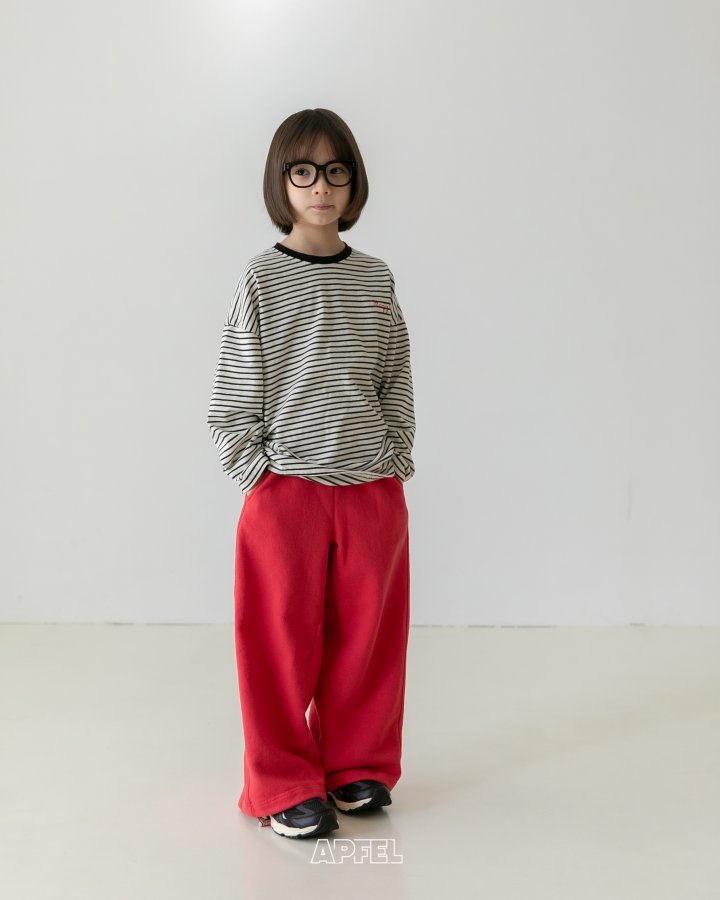 Apfel - Korean Children Fashion - #designkidswear - Bjanko Stripe Tee - 7