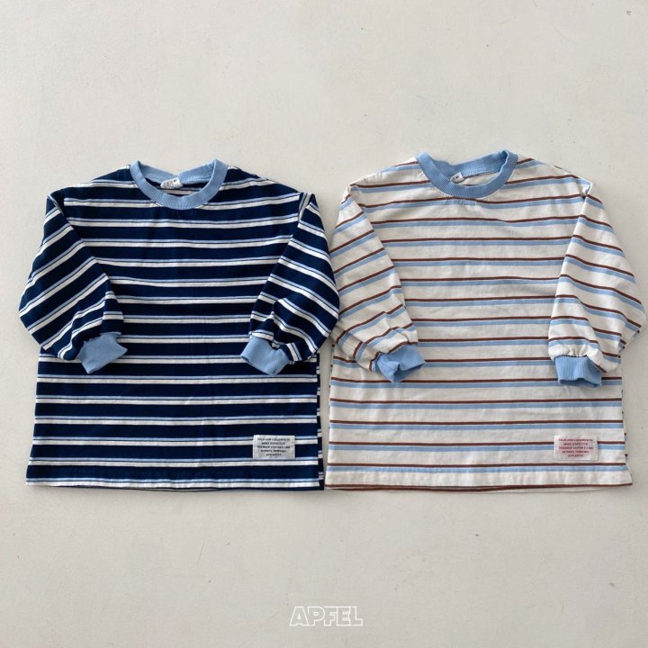 Apfel - Korean Children Fashion - #designkidswear - Encho Stripe Tee