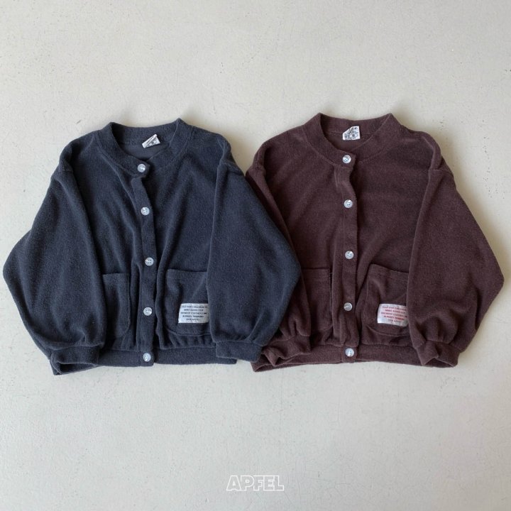Apfel - Korean Children Fashion - #kidsshorts - Chocolate Melo Cardigan