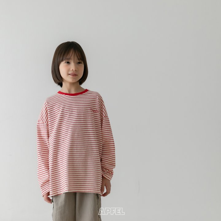 Apfel - Korean Children Fashion - #kidsstore - Bjanko Stripe Tee - 11
