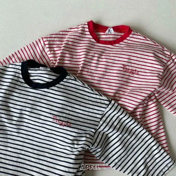 Apfel - Korean Children Fashion - #minifashionista - Bjanko Stripe Tee - 2