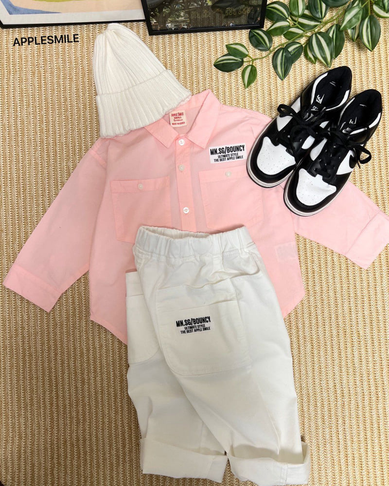 Apple Smile - Korean Children Fashion - #designkidswear - Two Pocket Pants