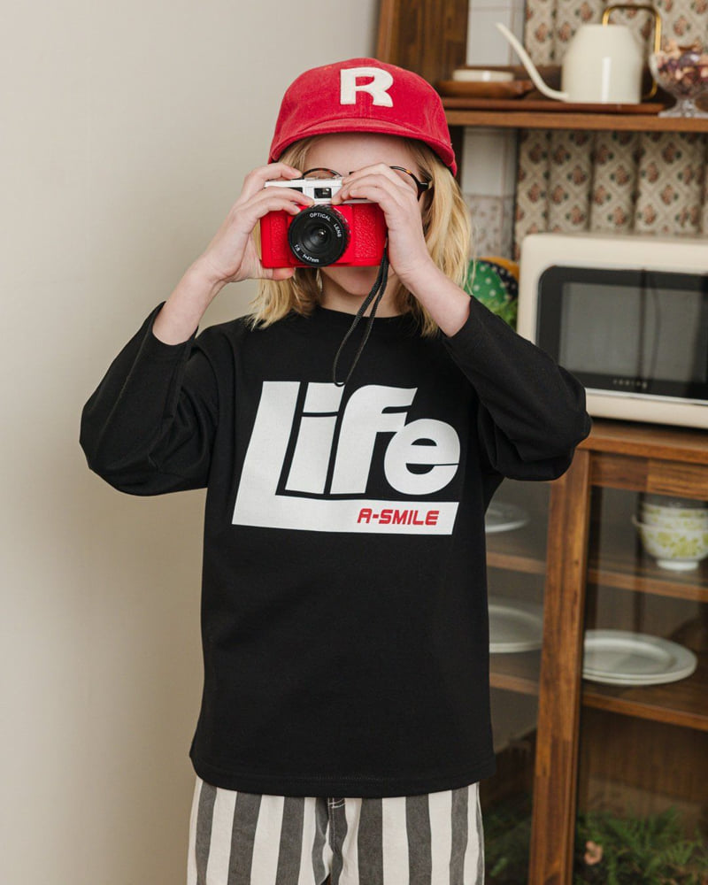 Apple Smile - Korean Children Fashion - #discoveringself - Life Tee - 6