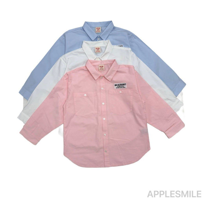 Apple Smile - Korean Children Fashion - #kidsshorts - A Shirt