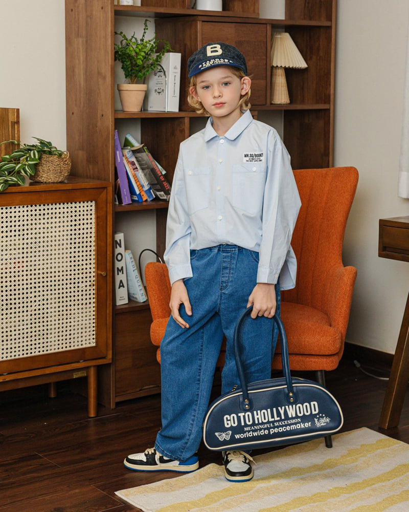 Apple Smile - Korean Children Fashion - #kidzfashiontrend - Two Pocket Denim Pants - 3