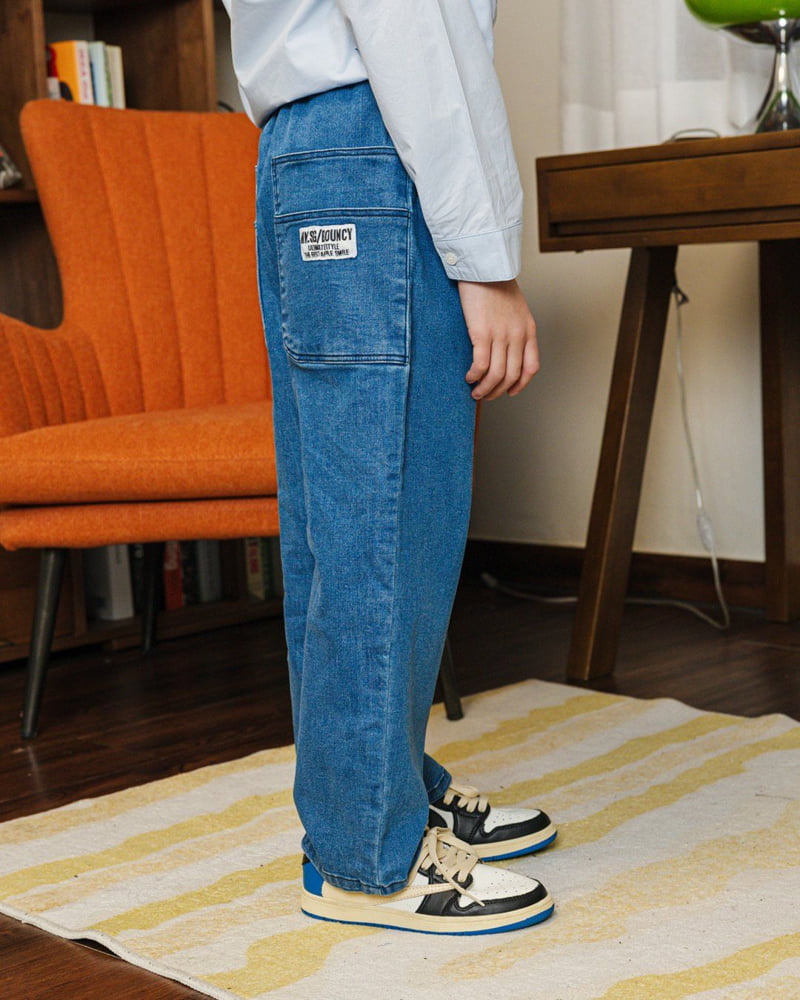 Apple Smile - Korean Children Fashion - #minifashionista - Two Pocket Denim Pants - 7