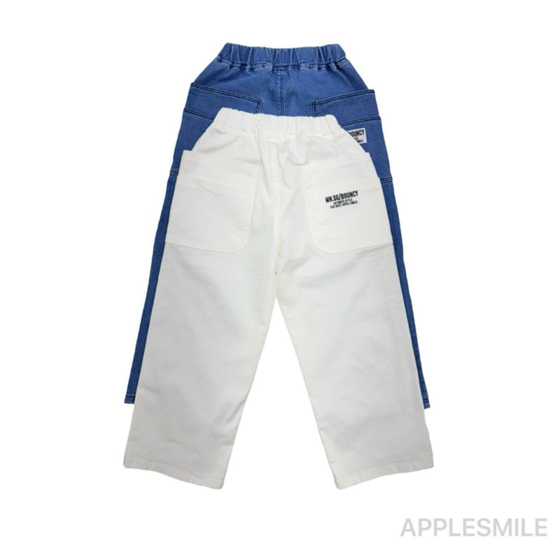 Apple Smile - Korean Children Fashion - #todddlerfashion - Two Pocket Denim Pants - 9