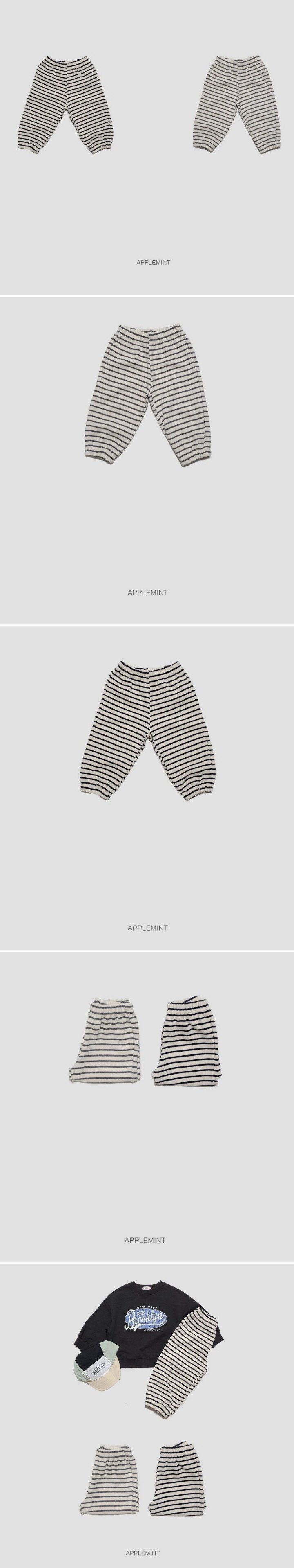 Applemint - Korean Children Fashion - #magicofchildhood - Stripe Pants