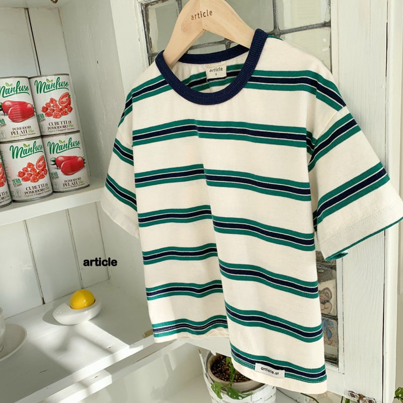 Article - Korean Children Fashion - #Kfashion4kids - Stripe Tee - 6