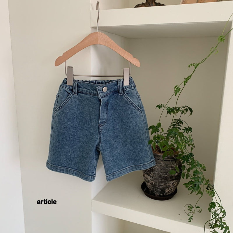 Article - Korean Children Fashion - #kidzfashiontrend - Turn-up Denim Shorts - 4