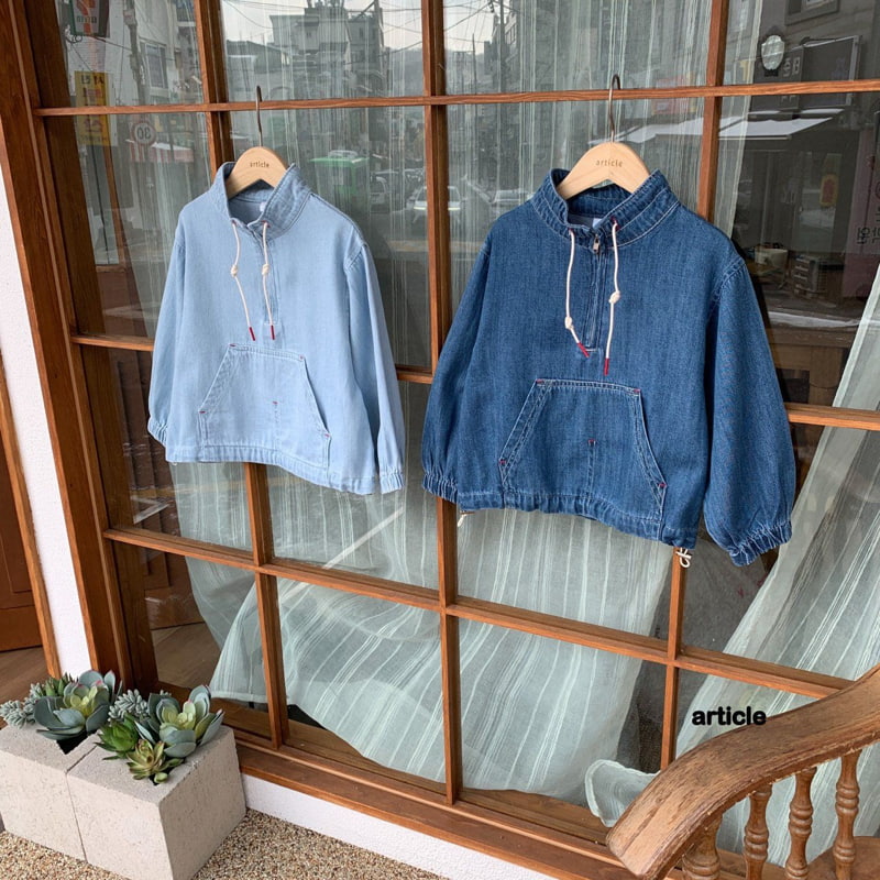 Article - Korean Children Fashion - #Kfashion4kids - Autumn Denim Anorak - 11