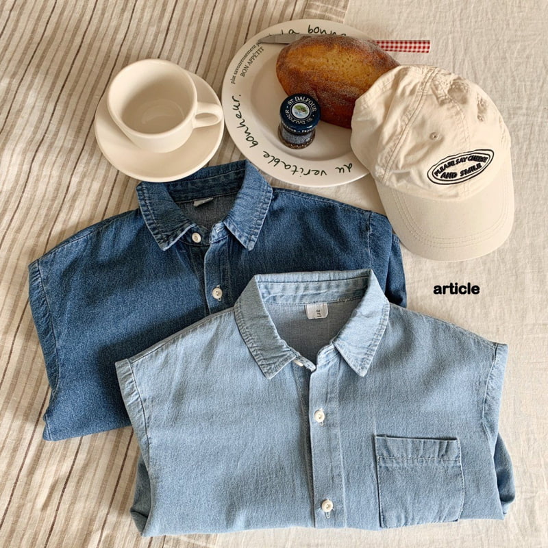 Article - Korean Children Fashion - #childofig - Crew Denim Shirt - 11