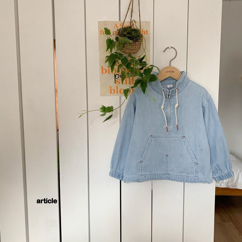 Article - Korean Children Fashion - #childofig - Autumn Denim Anorak - 2