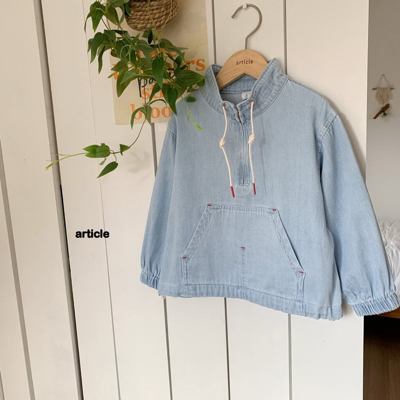 Article - Korean Children Fashion - #childofig - Autumn Denim Anorak - 3