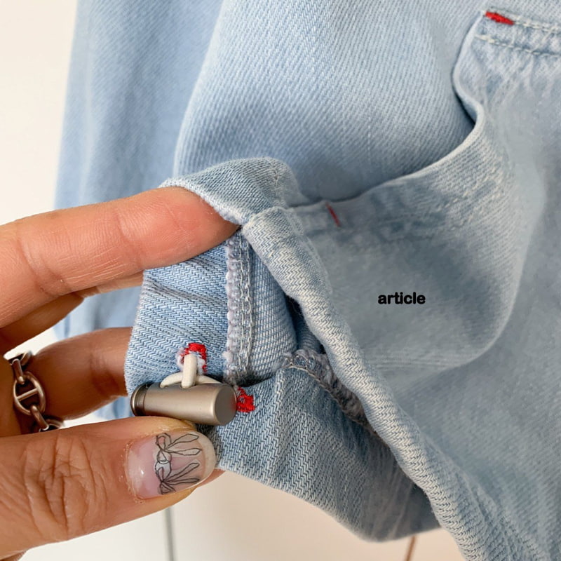 Article - Korean Children Fashion - #childofig - Autumn Denim Anorak - 4
