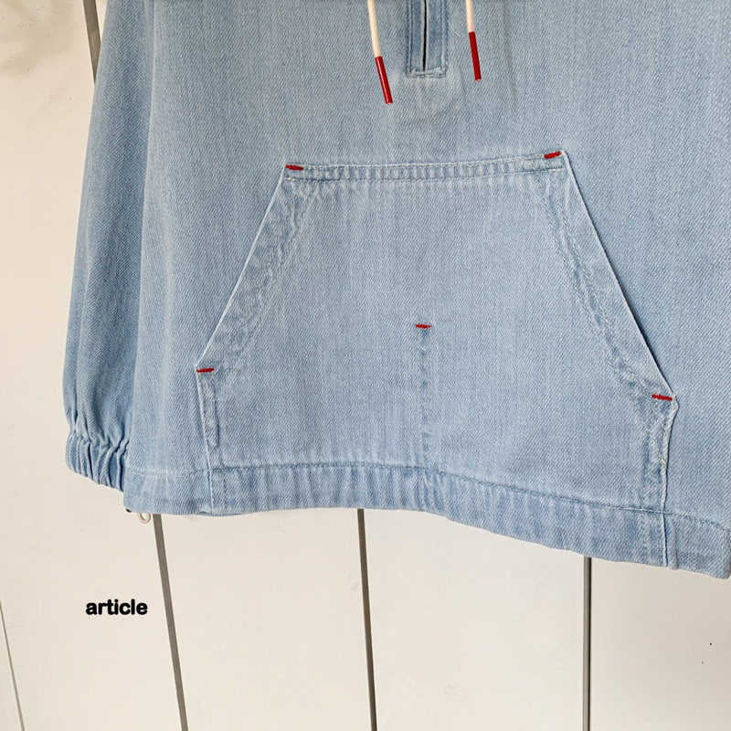 Article - Korean Children Fashion - #designkidswear - Autumn Denim Anorak - 5