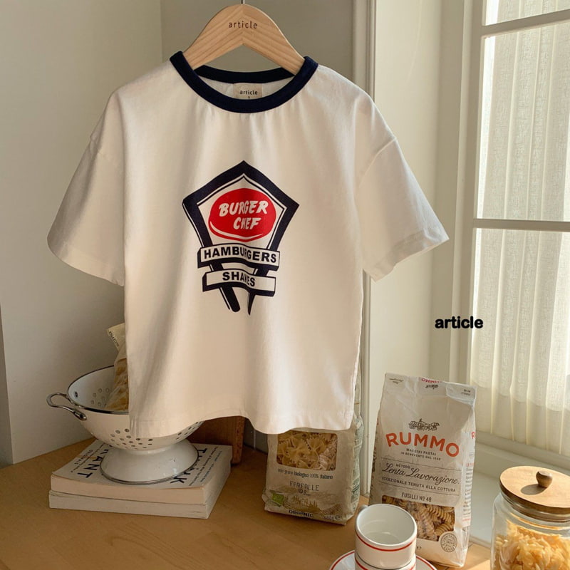 Article - Korean Children Fashion - #discoveringself - Burger Tee - 3