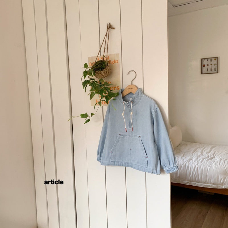 Article - Korean Children Fashion - #discoveringself - Autumn Denim Anorak - 6