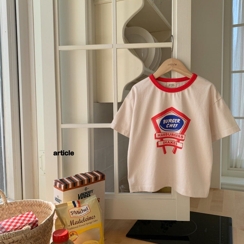 Article - Korean Children Fashion - #discoveringself - Burger Tee - 4