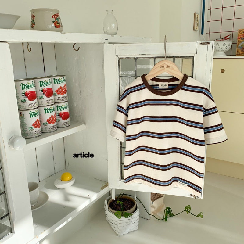 Article - Korean Children Fashion - #fashionkids - Stripe Tee - 2