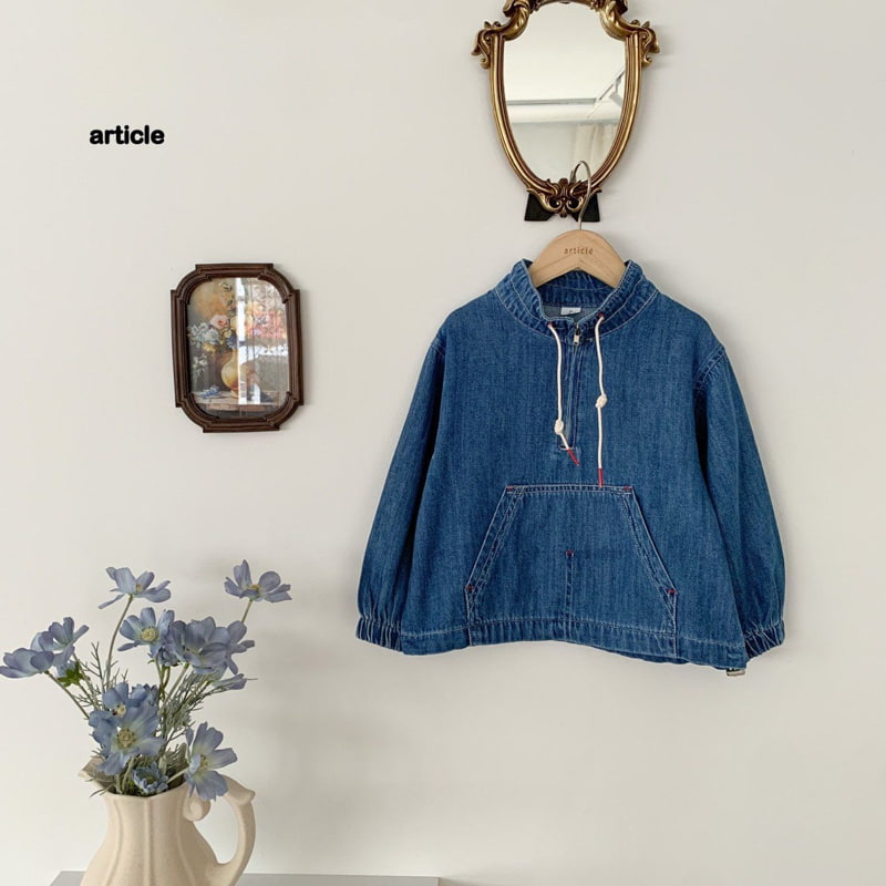 Article - Korean Children Fashion - #fashionkids - Autumn Denim Anorak - 7