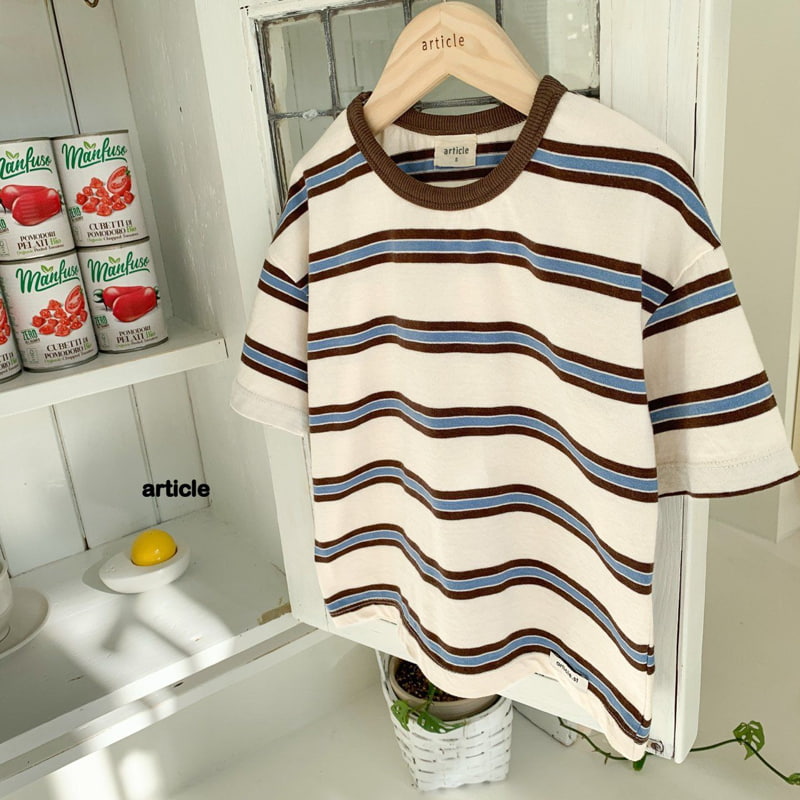 Article - Korean Children Fashion - #kidsshorts - Stripe Tee - 3