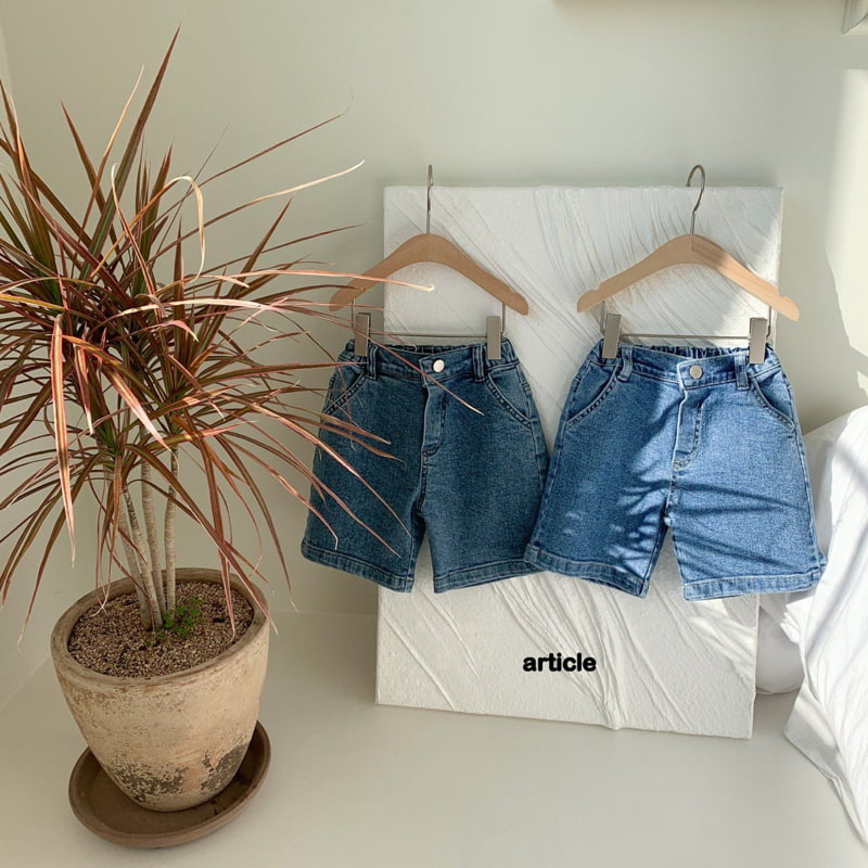 Article - Korean Children Fashion - #kidsshorts - Turn-up Denim Shorts