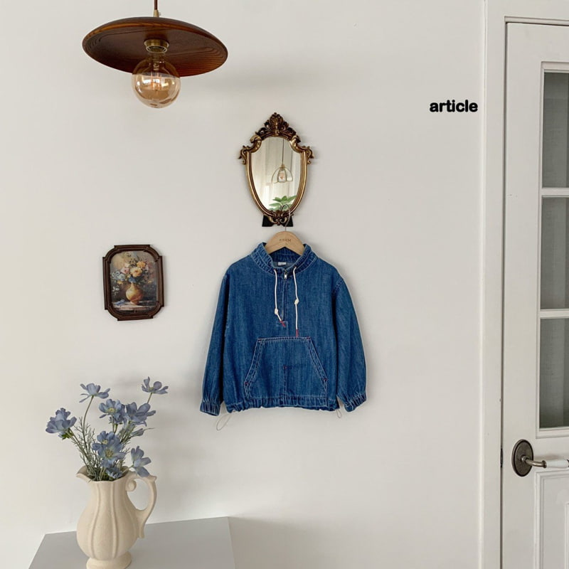 Article - Korean Children Fashion - #kidsshorts - Autumn Denim Anorak - 8