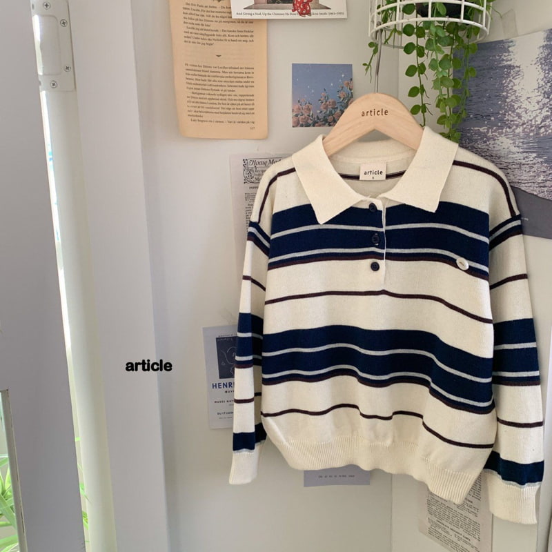 Article - Korean Children Fashion - #kidsstore - Well Collar Knit - 3