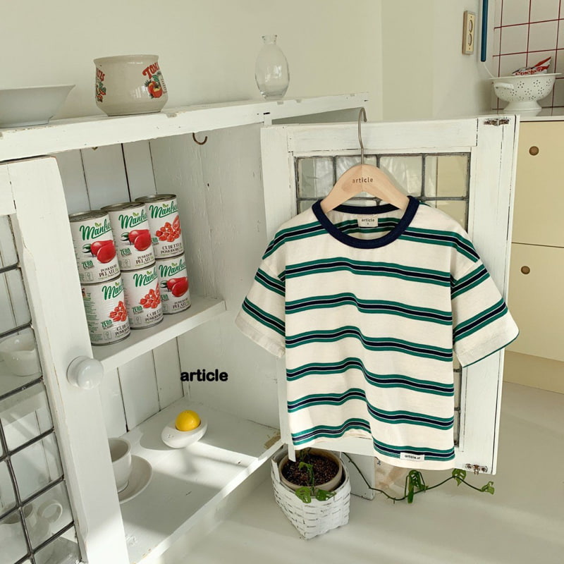 Article - Korean Children Fashion - #kidsshorts - Stripe Tee - 4